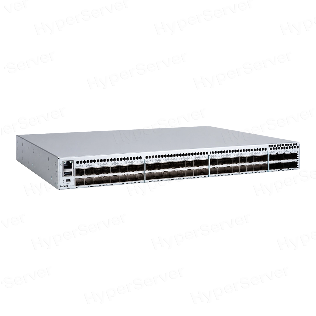 Lenovo ThinkSystem DB720S SAN Switch G720, DB720S-56A-48x32GSWL-8x32GLWL-48хLCLC3M-48хLCLC5M-PE-Ent-3Y-BNDL