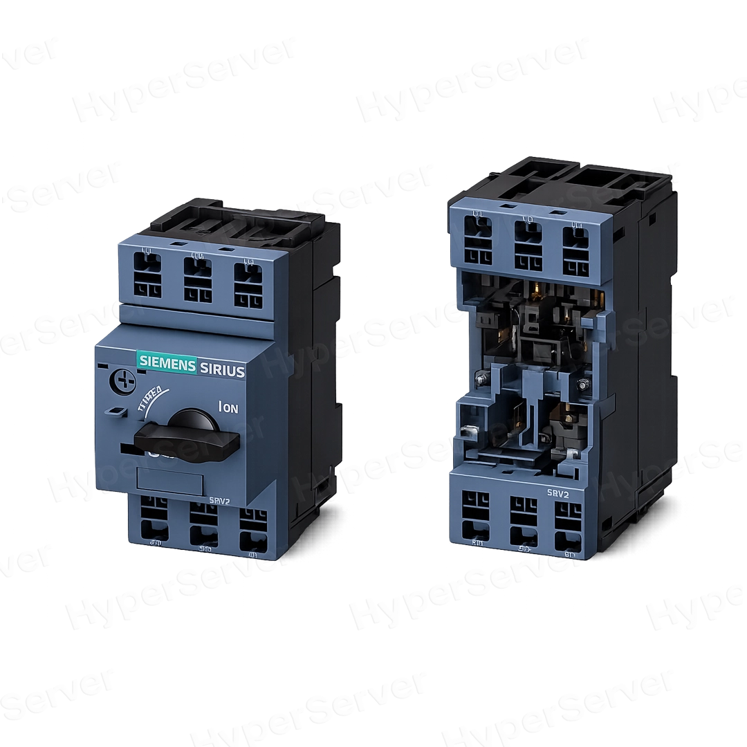 Siemens — 3RV2011-1DA20, автоматический выключатель для защиты электродвигателя (SIRIUS 3RV2, S00, 2.2–3.2 А)